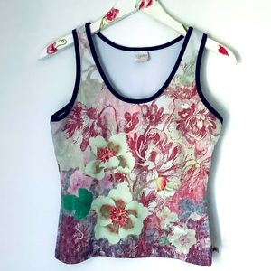 ‘So Sporty’ floral sports top. Size L